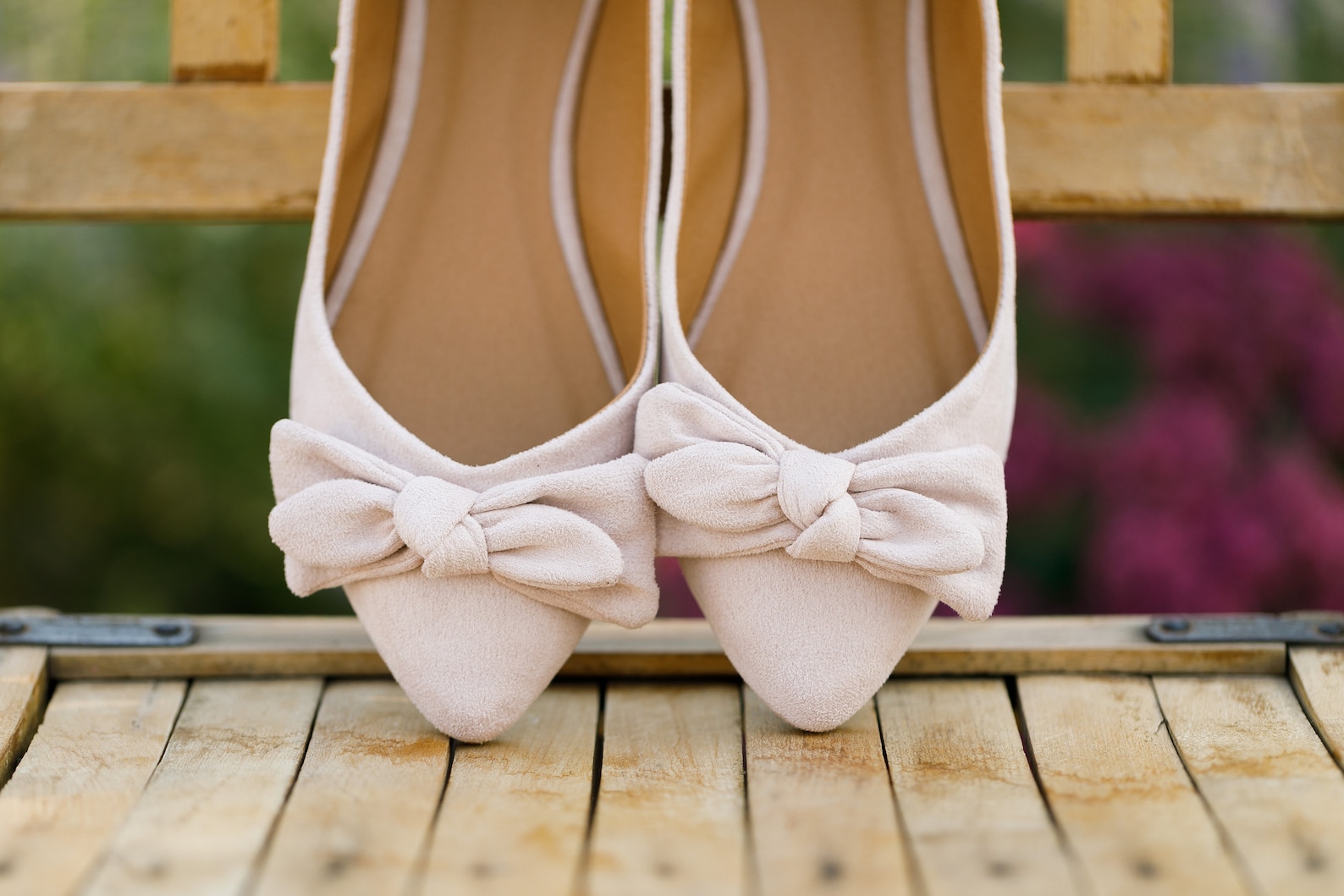 bridesmaids in flats