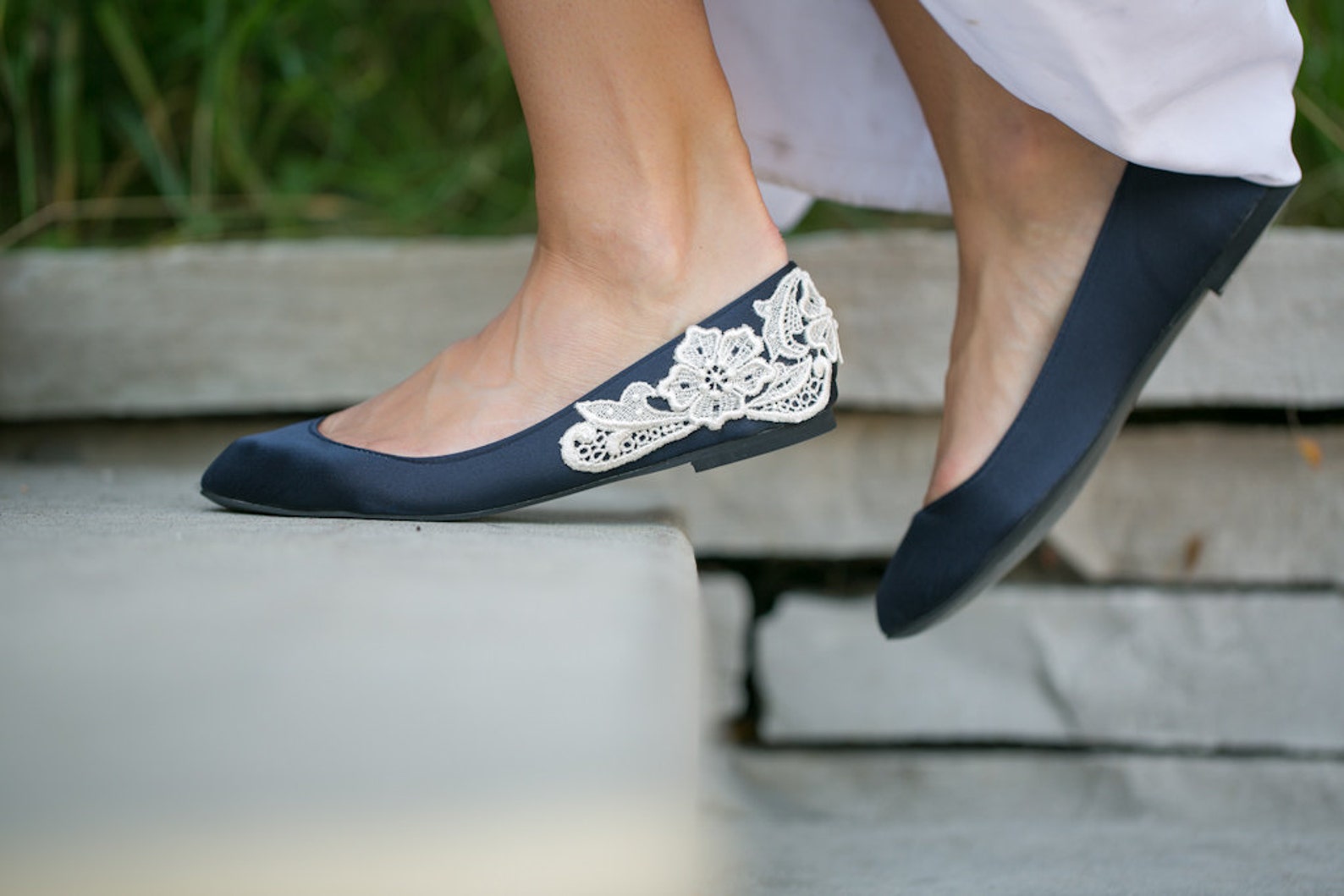 wedding flats,navy blue wedding shoes,ballet flats,bridal flats,navy flats,blue flats,navy satin flats,bride,bridal shoes with i