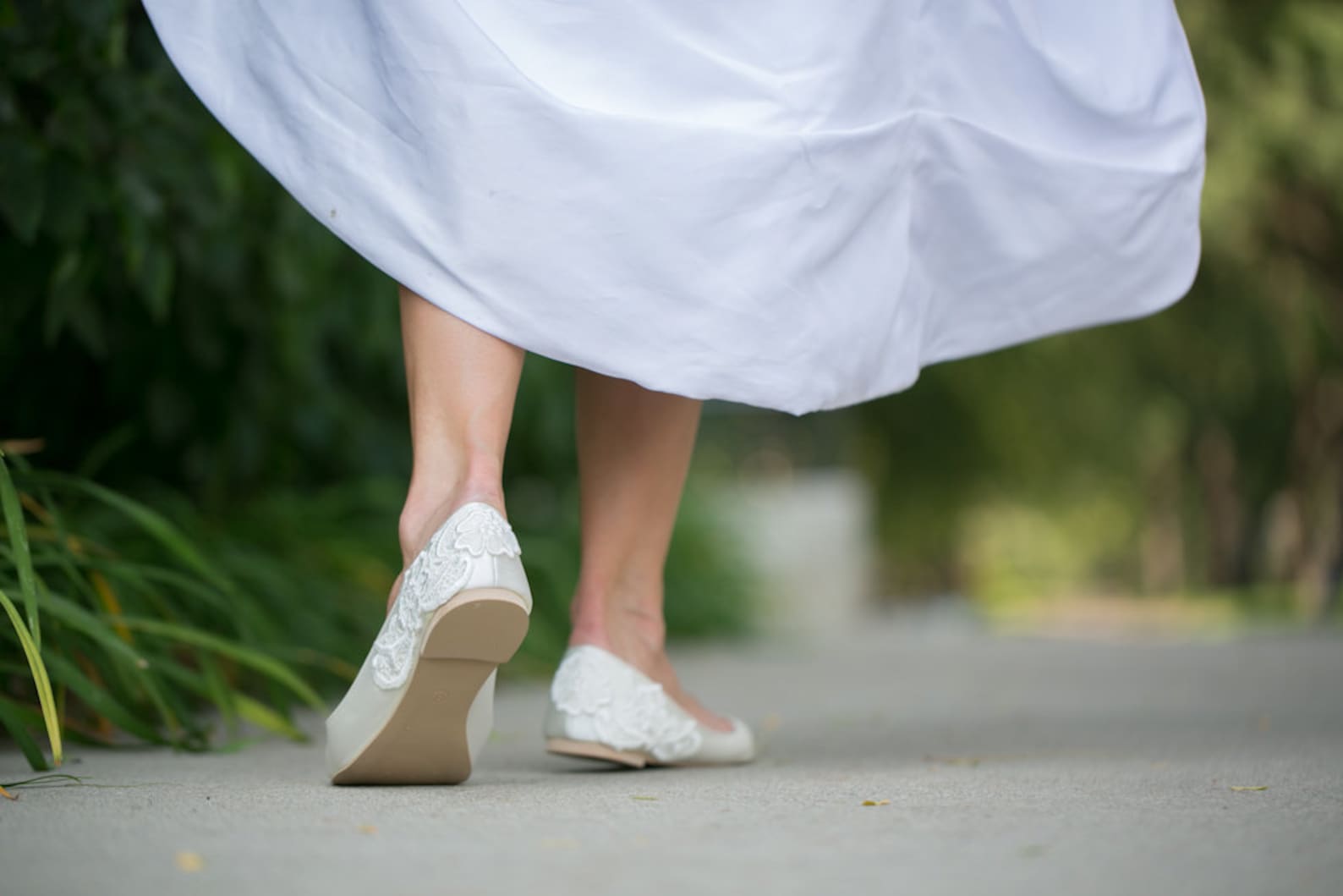 wedding shoes - ivory wedding flats, wedding ballet flats, satin flats, wedding shoe, ivory flats, low wedding bridal shoes with