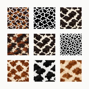 Buy Cowhide Animal Print Seamless Patterns | Western Cow Print Digital ...