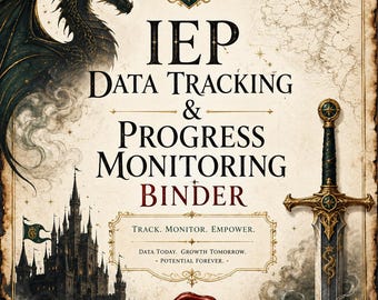 Digital Download /IEP Data Tracking & Progress Monitoring Binder | Special Education Caseload Tracker