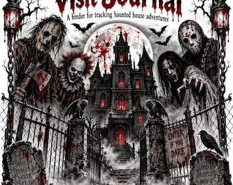 Diario della visita alla casa stregata / Libro dei ricordi horror di Halloween (125 pagine)