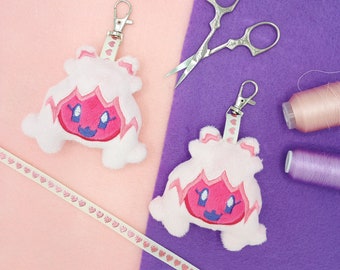 Tinkaton Pokemon Plush Keychain Charm | Handmade Kawaii Anime Plushies, Gift for Gamers