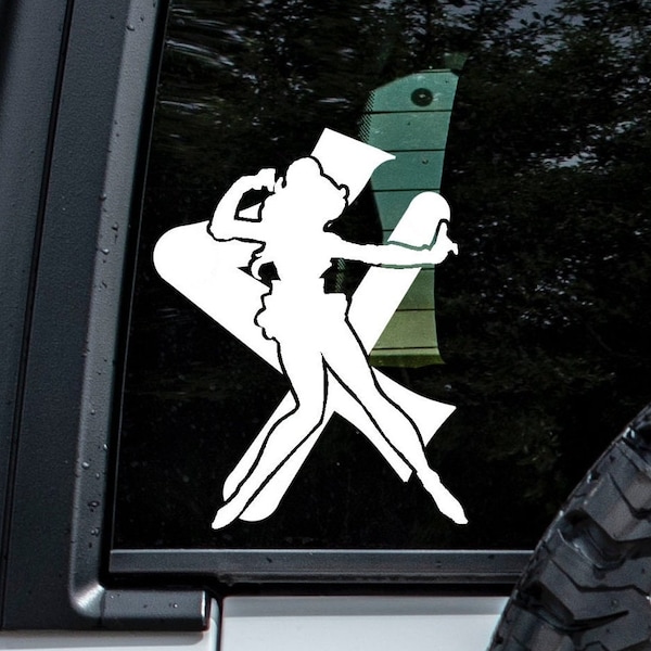 Sailor Moon Sailor Jupiter Vinyl Car Decal / Anime / Decoration / Sticker / Cute / Kawaii / Craft / Magical Girl / Makoto Kino / Cricut