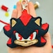 Shadow the Hedgehog Plush Keychain: Kawaii Gamer Gifts - Etsy