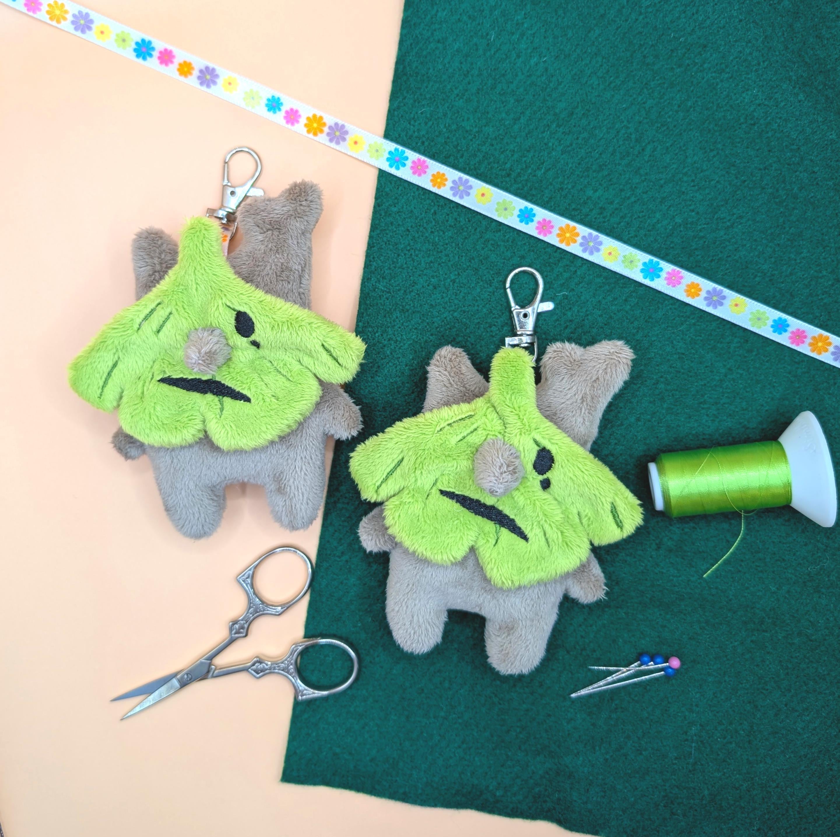 Ginkgo Korok Plush Keychain Charm | Handmade Kawaii Zelda Plushies