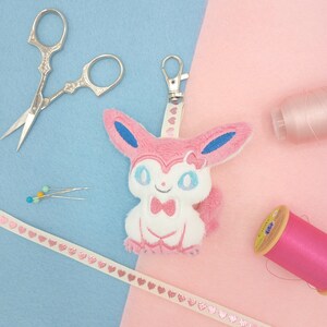 Evolution Ribbon Plush Keychain, Evolution Ribbon Fox Pocket Friend: Kawaii Gamer Gifts ...