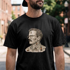 Old Code Still Running Vintage Circuit Portrait | Retro Tech Engraving Design