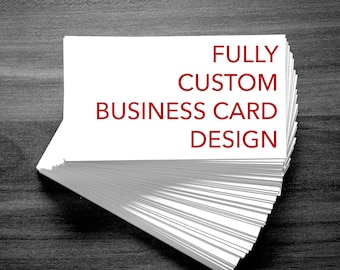 Fully Custom Business Card Design + 500 Printed Cards