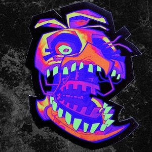 CHICA 4&quot; (Five Nights at Freddy&#39;s) Neon Magnet