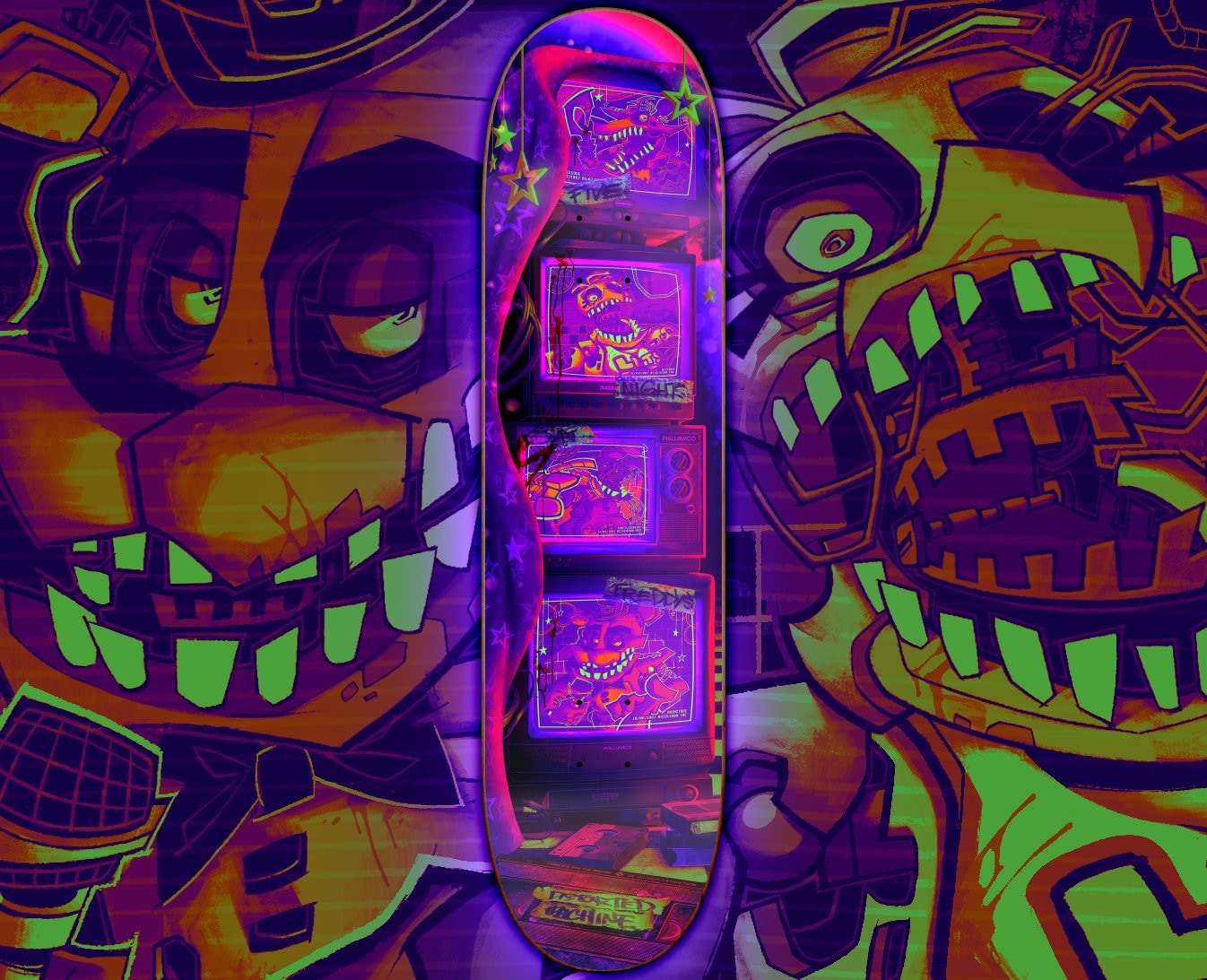 FNAF (Five Nights at Freddy's) 8" Skateboard Deck