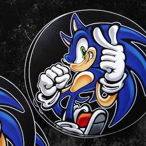 SONIC THE HEDGEHOG 4&quot; Large Vinyl Sticker