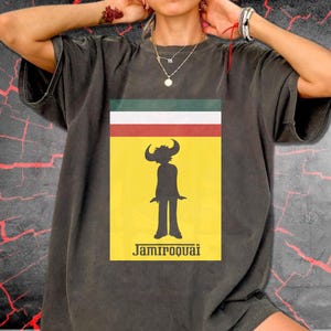 Jamiroquai Comfort Color / Jazz Music Shirt / Unisex Rocker Clothing / Virtual Insanity Album / Traveling Without Movie / Italy Merch Tour