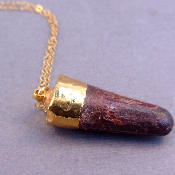 Dinosaur Tooth with 24k gold Cap Necklace - REAL AUTHENTIC No JOKE Dinosaur Spinosaurus Tooth on Gold Fill chain - AmaZing