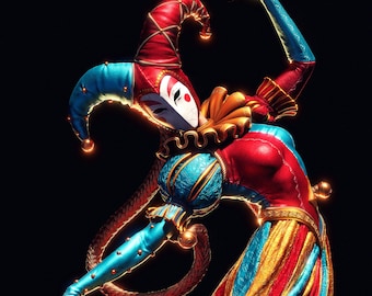 Jester of Fortune, Lady of Mischief and Desire, High quality resin statue, SFW\NSFW