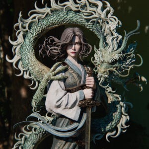 Mulan the Chinese Lady Warrior, High quality resin statue