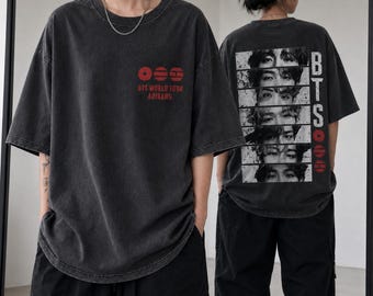 BTS World Tour 2026 Shirt, Arirang Tour Graphic Tee, Kpop Concert Outfit, Double Sided OT7 T-Shirt, Army Fandom Merch, Vintage Kpop Top