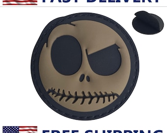 Angry Smile PVC Patch Brown - Hook and loop - Tactical Gear - Morale Patch - Tactical Patch - Free Shipping