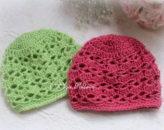 Bright Shells Baby Hat Crochet Pattern, Size 0-3 Months, Baby Crochet Pattern, Instant PDF Download