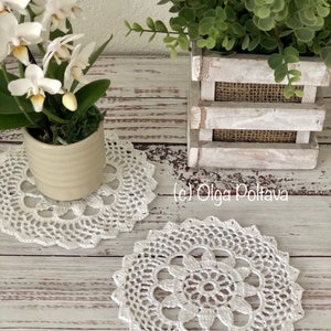 Crochet Pattern, Small Round Doily 6 Inches Across, Crochet Pattern, Written Instructions, Instant PDF Download