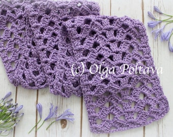 Patrón de crochet, bufanda de crochet con punto de encaje abierto, bufanda de encaje, patrón de crochet fácil, descarga instantánea en PDF