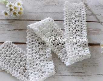 Shabby Chic Edging Crochet Pattern, Lace Trim or Bookmark, Written Instructions and Video Tutorial