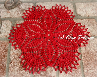 Crochet Pattern, Very Easy Small Crochet Doily Pattern, Crochet Doily Pattern for Beginner Crocheter, Olga Poltava Doily, Instant PDF