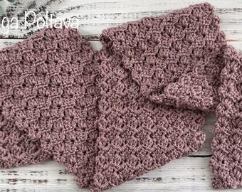 Crochet Pattern, Drunken Granny Variation Crochet Scarf, Written Pattern and Video Tutorial, Instant PDF Download