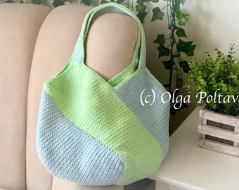 Crochet Pattern, Easy Crochet Bag, Summer Sack Bag, Crochet Pattern, Instant PDF Download