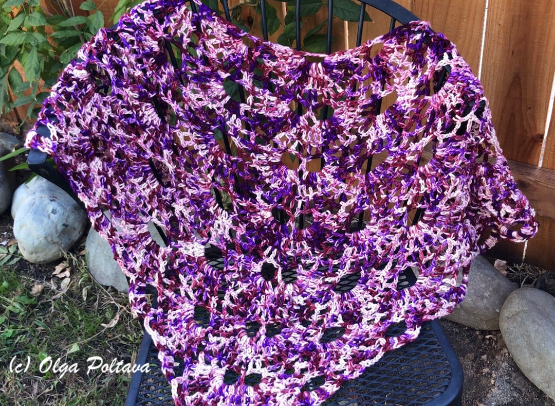 Crochet Pattern Easy Virus Shawl Crochet Pattern Instant PDF Etsy