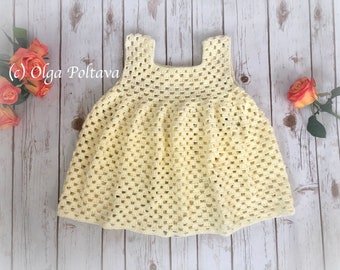 Crochet Pattern, Easy Granny Stitch Toddler Dress, Size 3-4 Years Old, Easy Crochet Pattern, Instant PDF Download