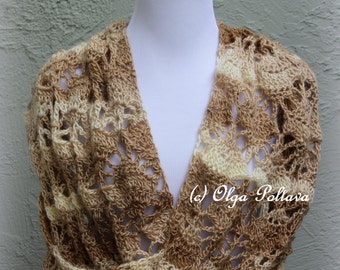 Oversized Infinity Crochet Scarf, Lace Cowl,  Lace Shrug, Crochet Pattern, Instant PDF Download