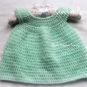 Crochet Pattern for Baby Dress Size Preemie, Beginner Crochet Level, PDF pattern, Instant Download