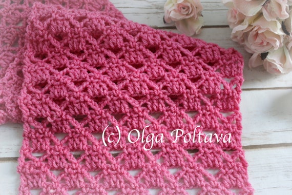 How to Crochet Lacy Shells Scarf, Very Easy, Variegated Yarn, Crochet Video  Tutorial 