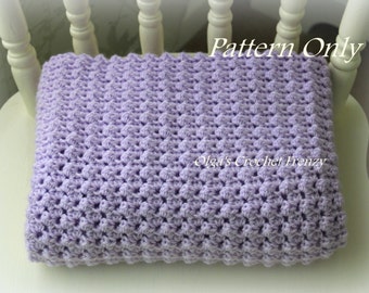 Crochet Baby Blanket Pattern, Baby Afghan, Easy to Make, For Baby Girls and Baby Boys, Instant PDF Download