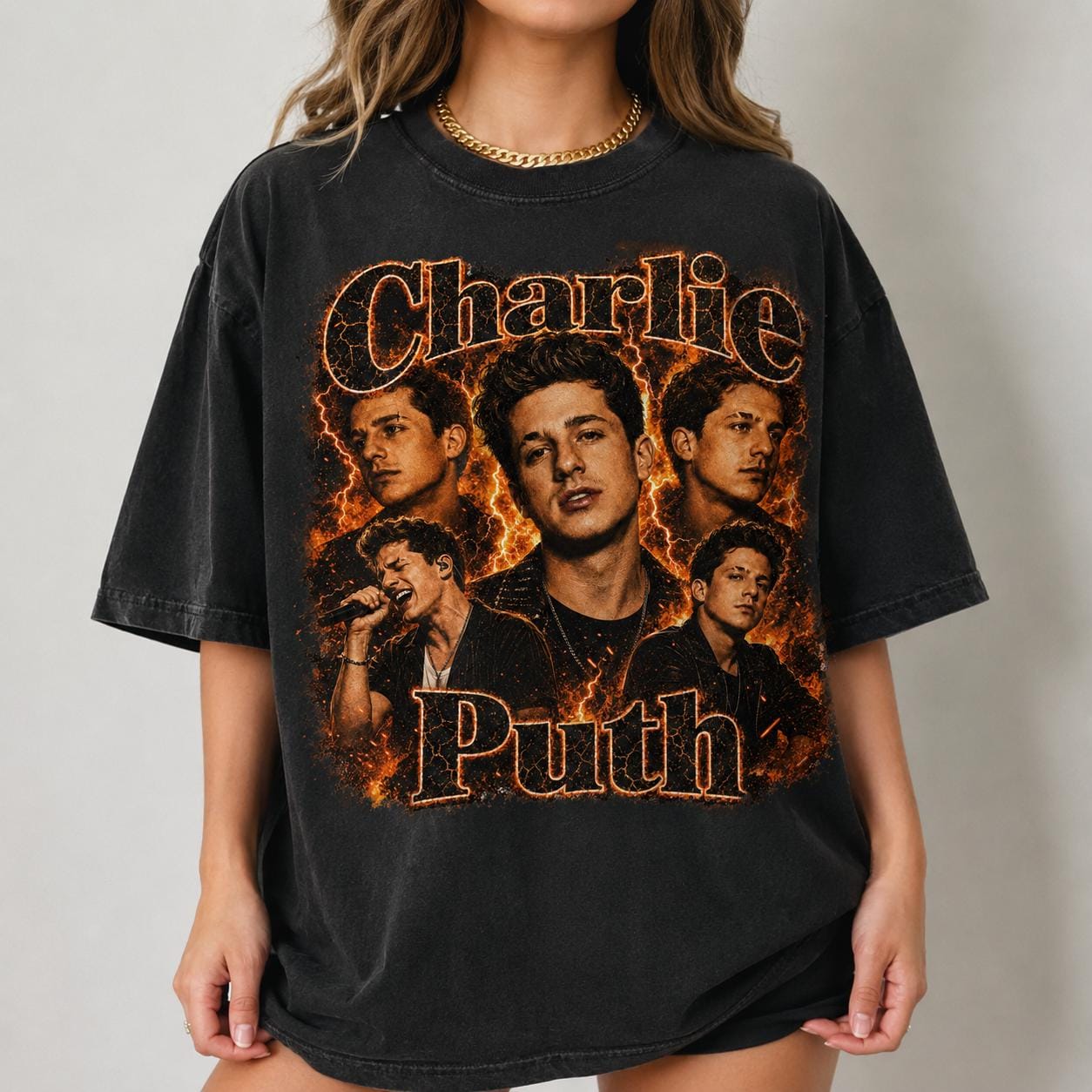 美品 Charlie Puth 2023 パーカー XL チャーリー・プース Charlie Puth