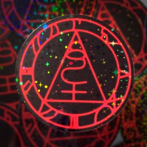 seal of metatron cult symbol sigil holographic sticker decal