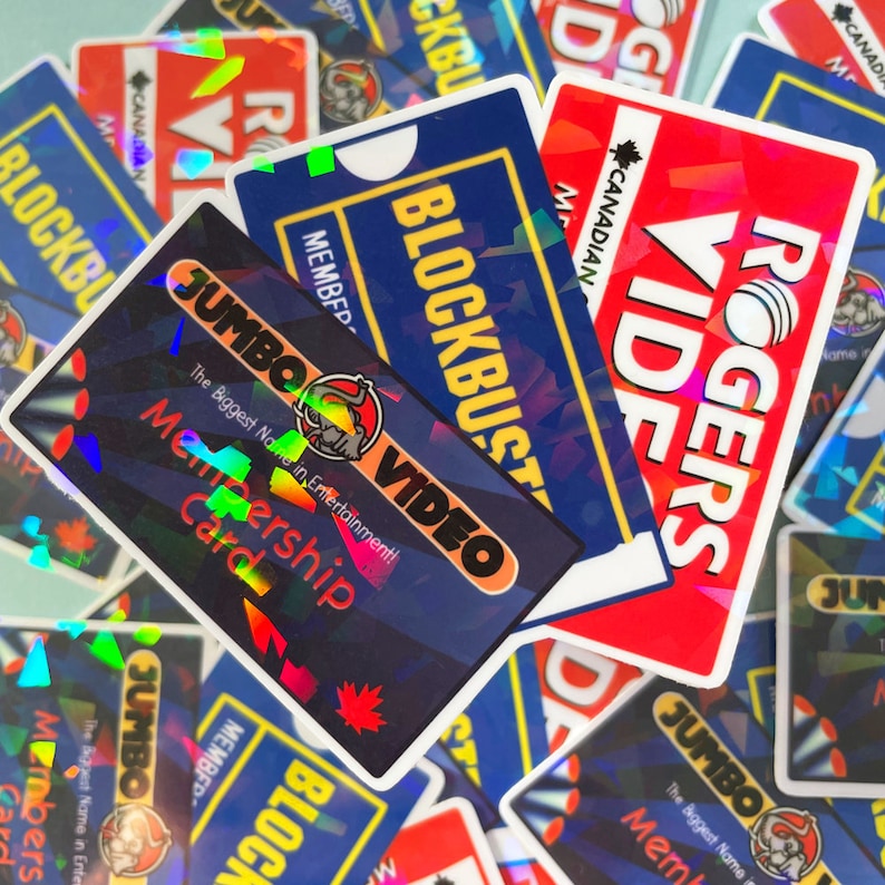 Video Rental Card Retro VHS Video Rental Membership Stickers - the Nostalgia Trifecta ...