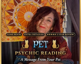 Pet Psychic Reading Same Hour, Animal Communicator, Message From Your Pet, Rainbow Bridge Pet Loss, Dog Cat Telepathy, Handwritten