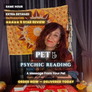 Pet Psychic Reading Same Hour, Animal Communicator, Message From Your Pet, Rainbow Bridge Pet Loss, Dog Cat Telepathy, Handwritten
