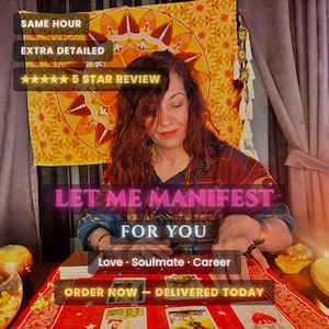 Manifestation Reading Same Hour, Law of Attraction Guidance, Manifest Love Soulmate Career Money, Handwritten Psychic Reading