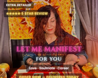 Manifestation Reading Same Hour, Law of Attraction Guidance, Manifest Love Soulmate Career Money, Handwritten Psychic Reading