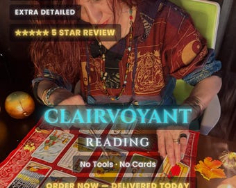 Clairvoyant Psychic Reading Same Hour, Pure Vision Into Your Future, Third Eye Psychic Medium, Spirit Guide Message, Handwritten Detailed
