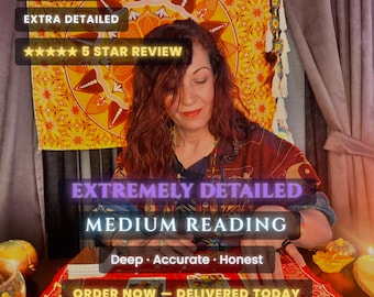 Medium Reading Same Hour, Connect With Deceased Loved One, Message From Heaven, Psychic Medium Grief Comfort, Handwritten Extremely Detailed