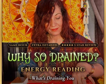 Energy Reading Same Hour, Why Am I So Drained, Full Aura Scan and Chakra Reading, Energy Blocks Attachments, Handwritten Psychic