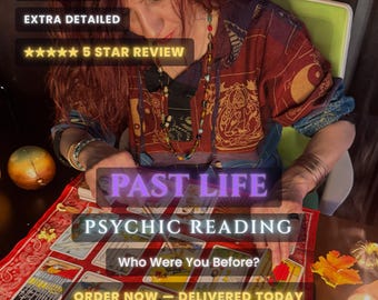 Past Life Psychic Reading Same Hour, Who Was I In My Past Life, Akashic Records Soul Memory, Karmic Connections, Handwritten Medium