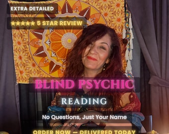 Blind Psychic Reading Same Hour, No Questions Asked Just Your Name, No Tools Clairvoyant Medium, Spirit Guide Message, Handwritten