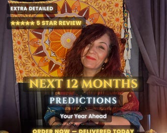 Next 12 Months Psychic Predictions Same Hour, Year Ahead Reading, Future Forecast 2026 2027, Love Career Money, Handwritten Tarot