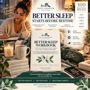 Better Sleep Workbook | 100 Principles for Restful Nights (Digital Download)