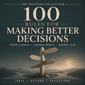 Cuaderno de trabajo para la toma de decisiones: 100 principios para el pensamiento crítico. PDF imprimible para tomar decisiones más claras.